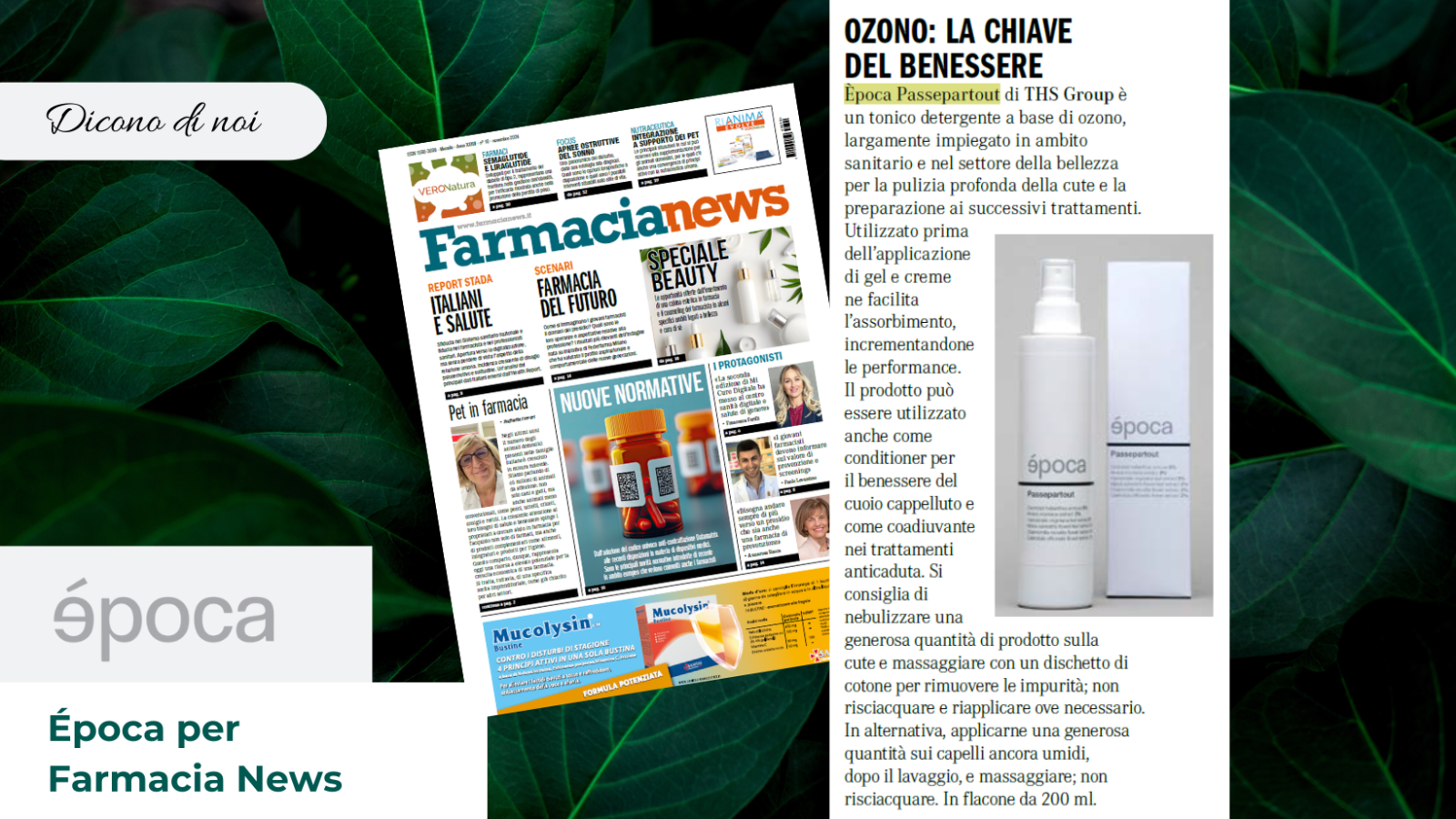 Época Passepartout per Farmacia News